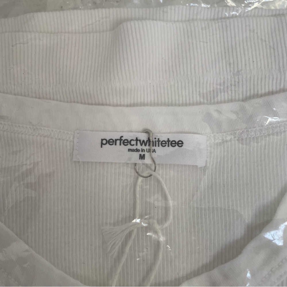 perfectwhitetee Women's Annie White Tank Top NWT Original Packaging - Picture 5 of 7